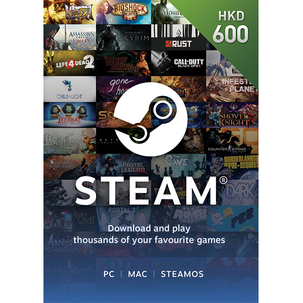 Steam預付卡600HKD-Steam點卡批發-買賬號